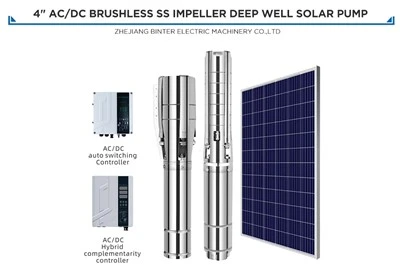 4SP5.2-101-150-1100-A/D 1,1kw bezuhlíkové skrutkové solárne čerpadlo do hlbokých studní na zavlažovanie